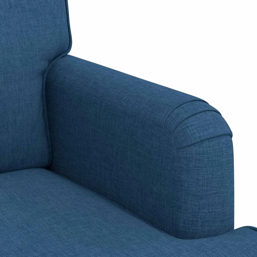 Canapé Bleu 144 x 80 x 85 cm tissu - 7