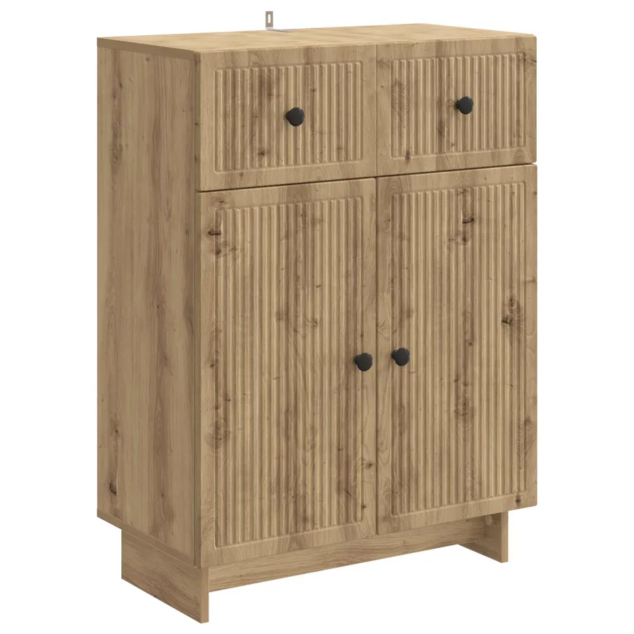 Buffet Chêne artisanal 66 x 34,5 x 90 cm Bois d'ingénierie - 2
