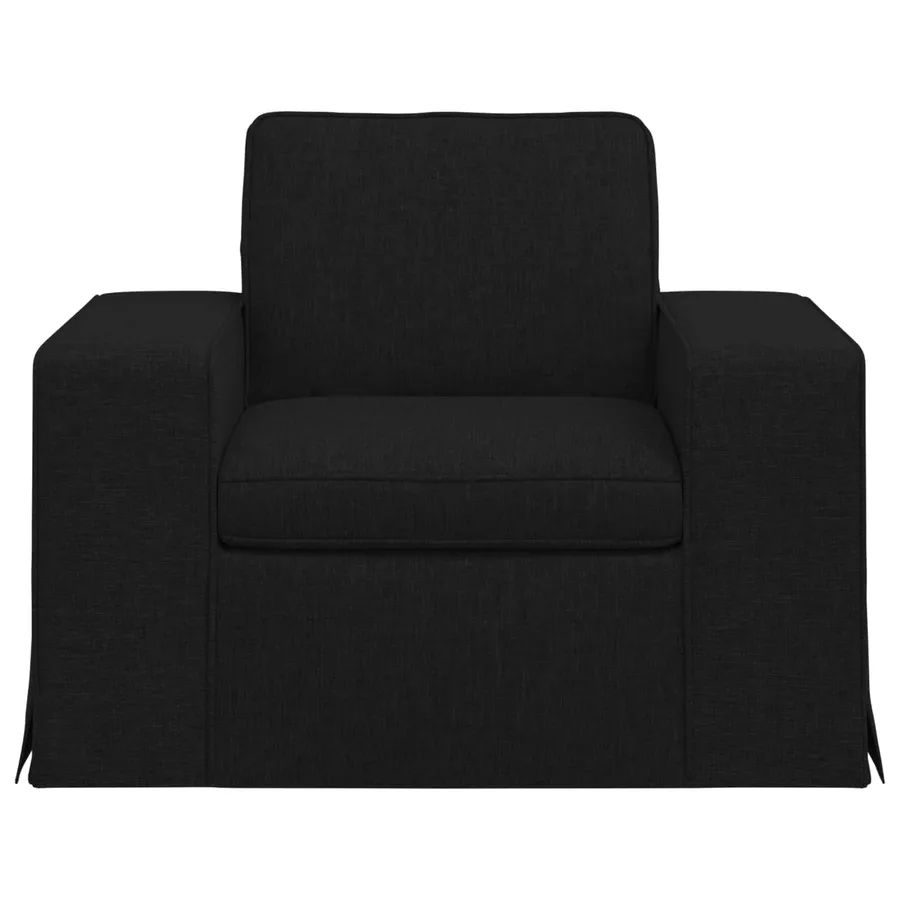 Canapé Noir 103 x 80 x 82 cm tissu - 4