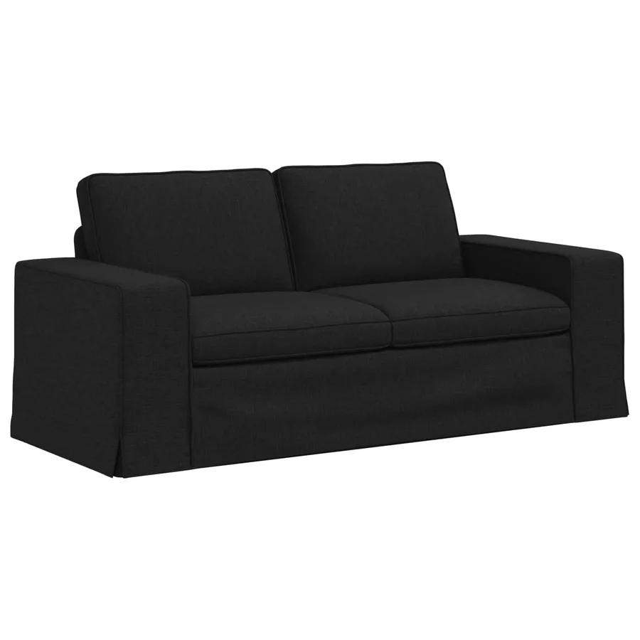 Canapé Noir 182 x 80 x 82 cm tissu - 2