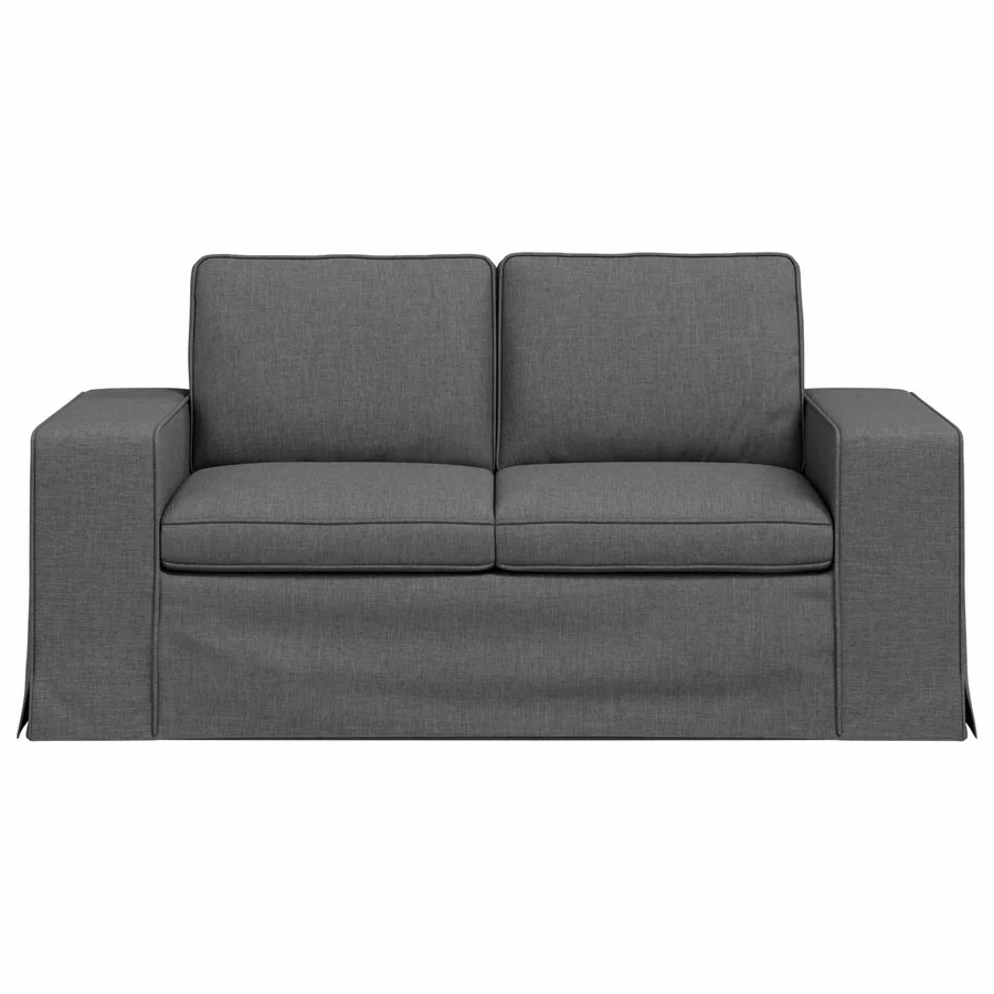 Canapé Gris foncé 162 x 80 x 82 cm tissu - 4