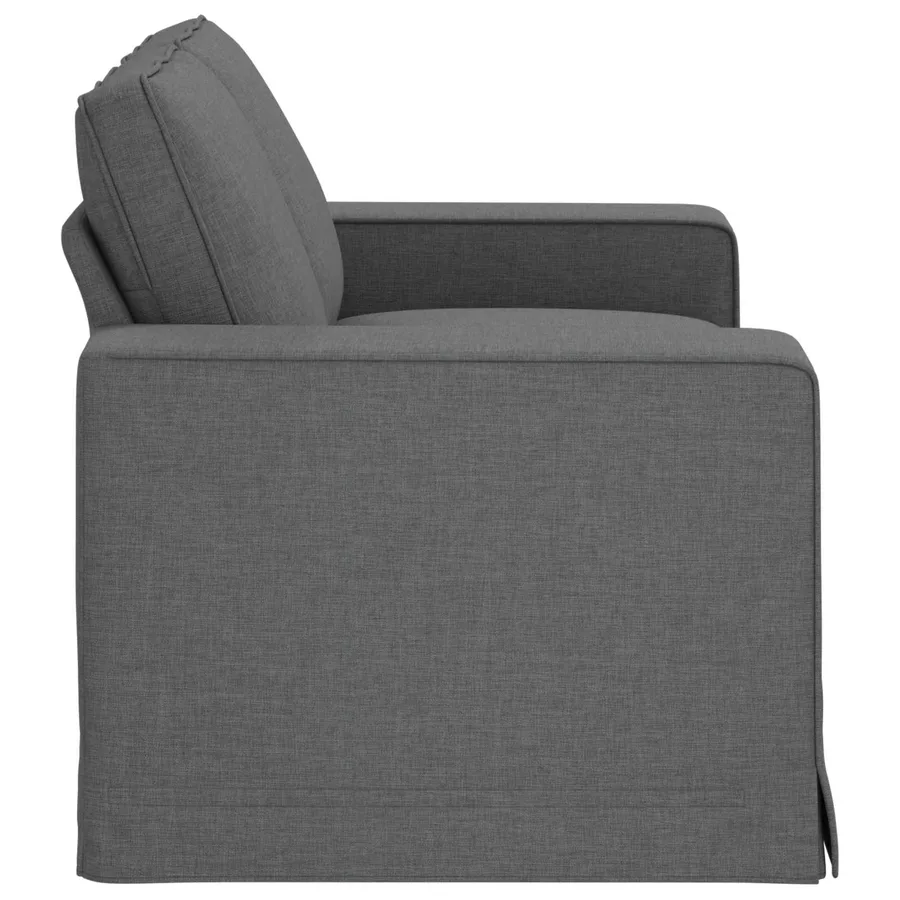 Canapé Gris foncé 162 x 80 x 82 cm tissu - 5