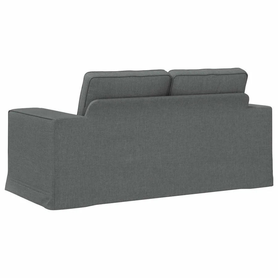 Canapé Gris foncé 162 x 80 x 82 cm tissu - 6