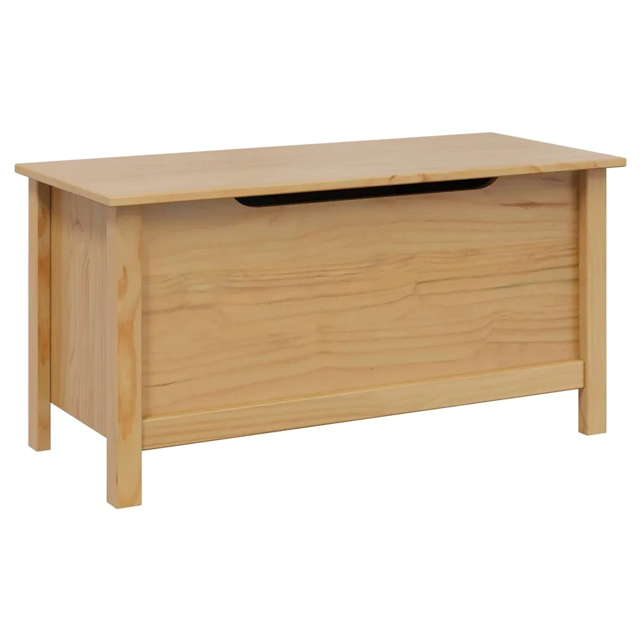 Boîte de rangement HILL Marron miel 90 x 40 x 45 cm Pin massif - 2