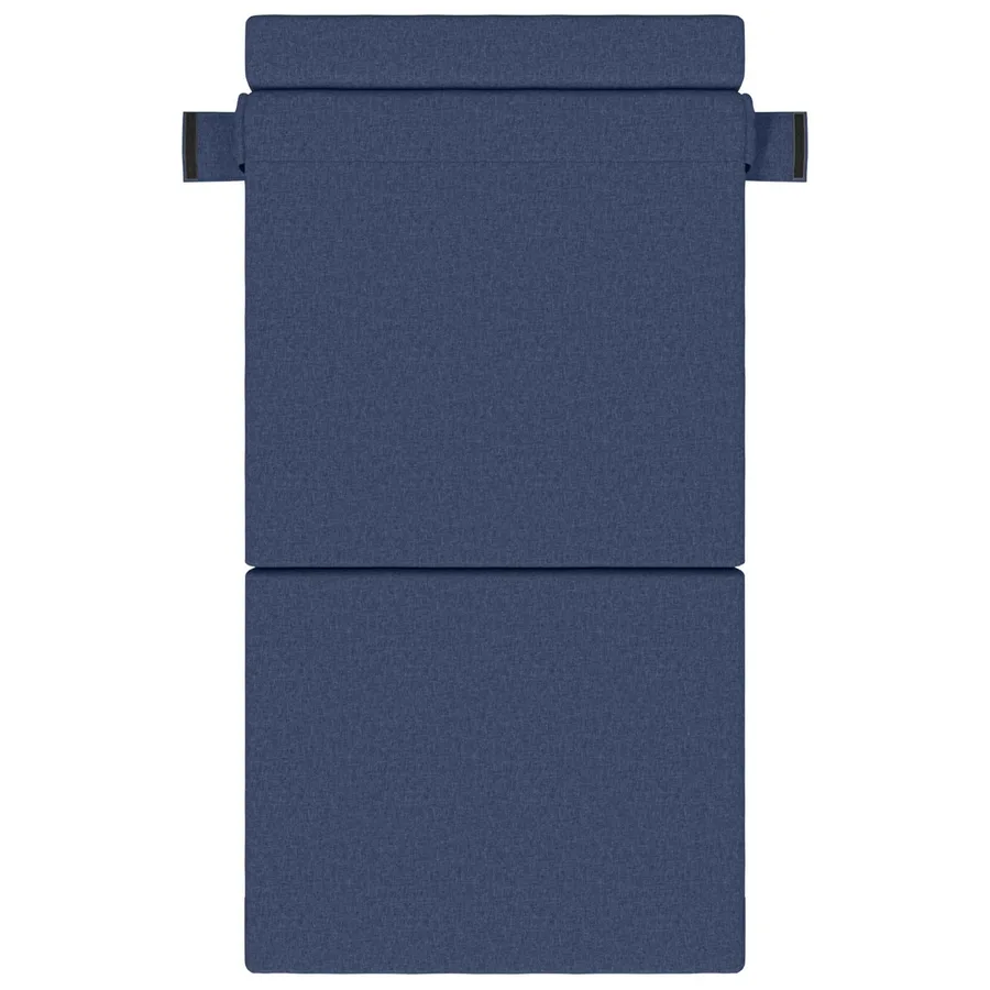 Canapé-lit pliable Bleu 70 x 80 x 60 cm Tissu - 3