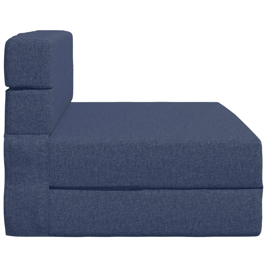 Canapé-lit pliable Bleu 70 x 80 x 60 cm Tissu - 4