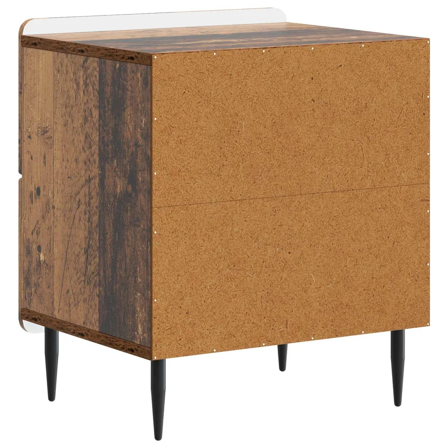 Cabinet de chevet avec tiroir Bois ancien 43 x 34,5 x 49,5 cm - 7