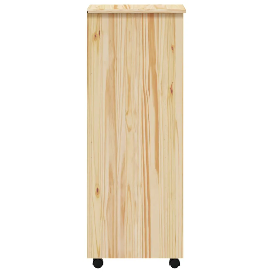 Cabinet Roulant avec Tiroirs avec roue MOSS Vernis transparent - 6