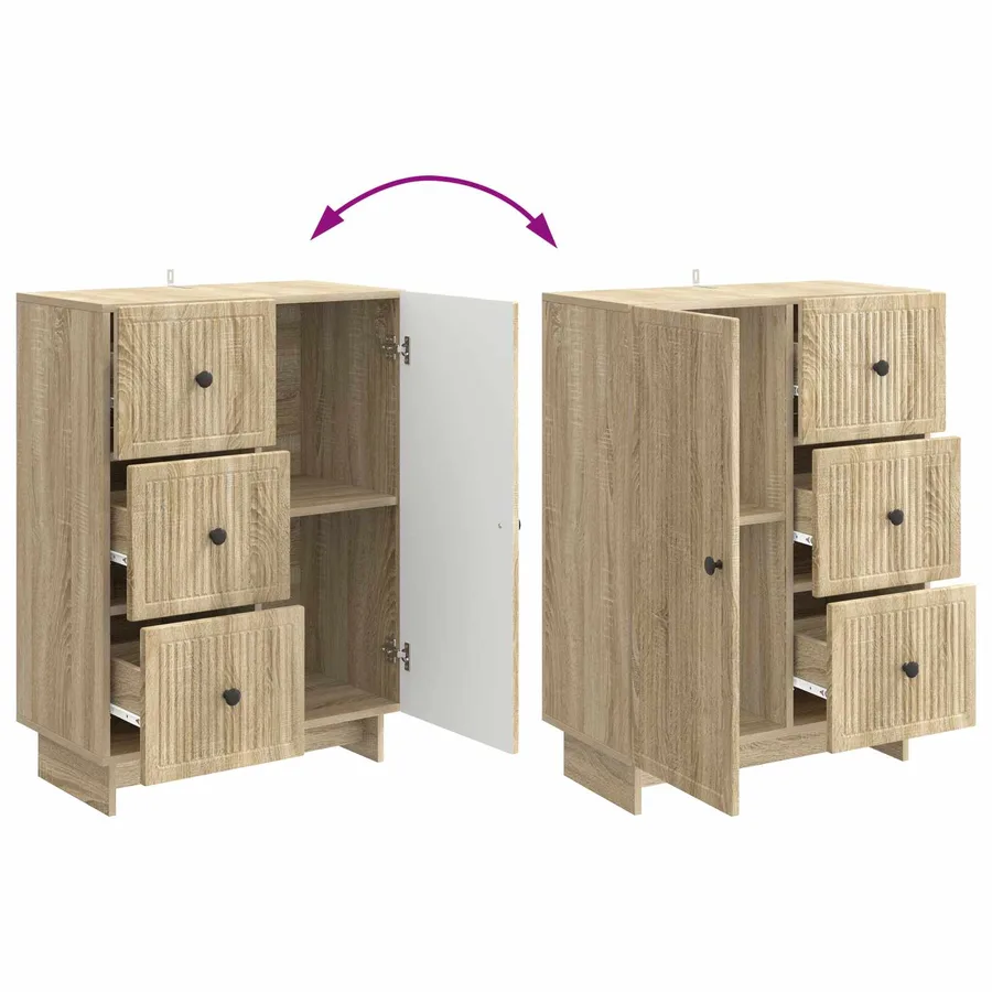 Buffet Chêne Sonoma 66 x 34,5 x 90 cm Bois d'ingénierie - 10