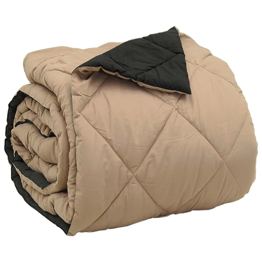 Duvet complet toute l'année Noir et Taupe 220 x 260 cm - 5