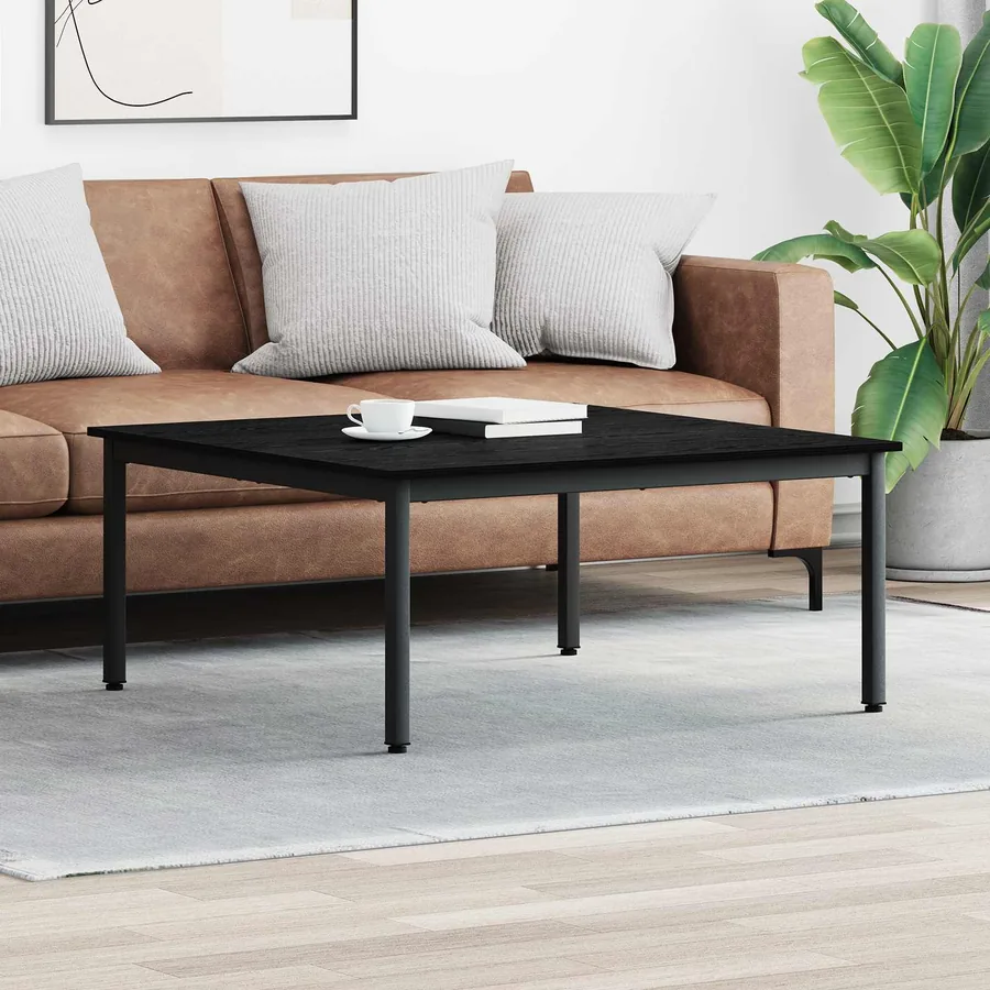 Table basse Chêne noir 100 x 100 x 45 cm Bois d'ingénierie