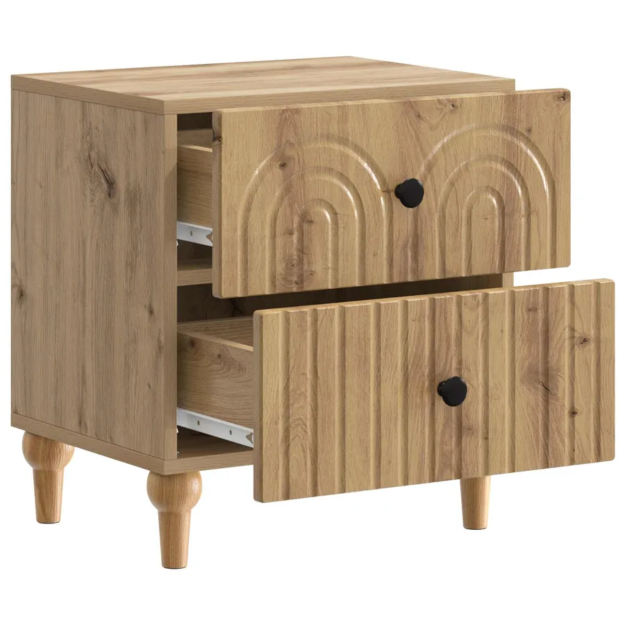 Cabinet de chevet Chêne artisanal 43 x 34,5 x 48 cm - 4