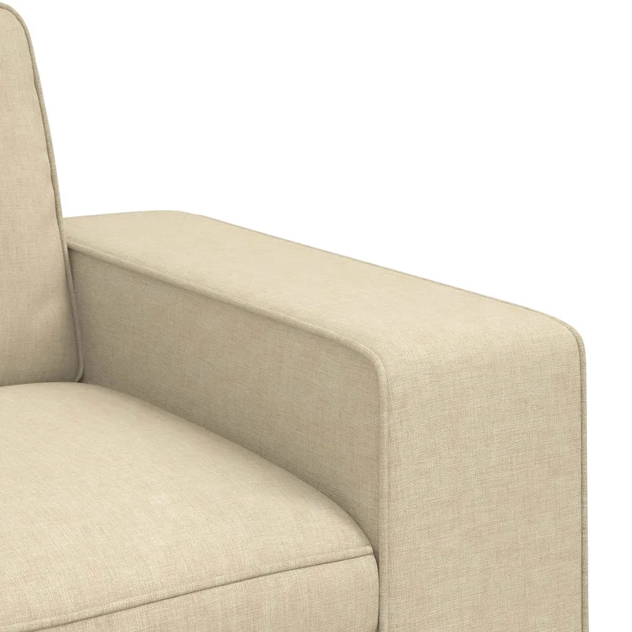 Ensemble de Canapés 2 pcs Crème 222 x 80 x 82 cm tissu - 7