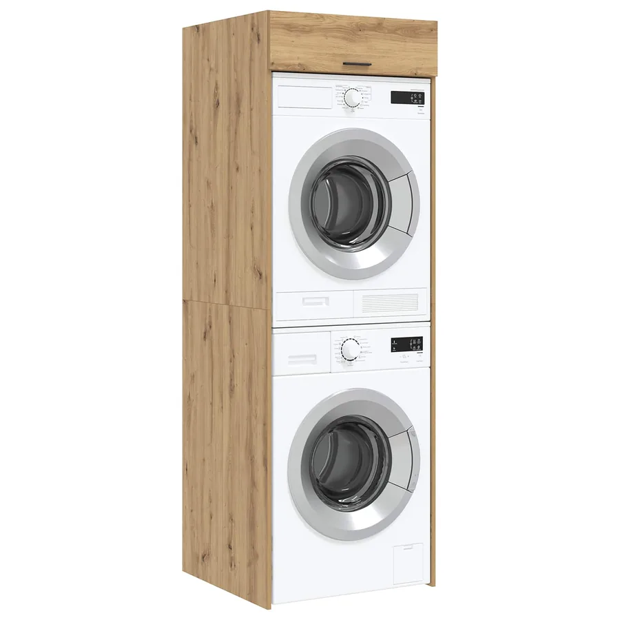 Armoire pour machine à laver Chêne artisanal 67,5 x 68 x 200 cm - 3