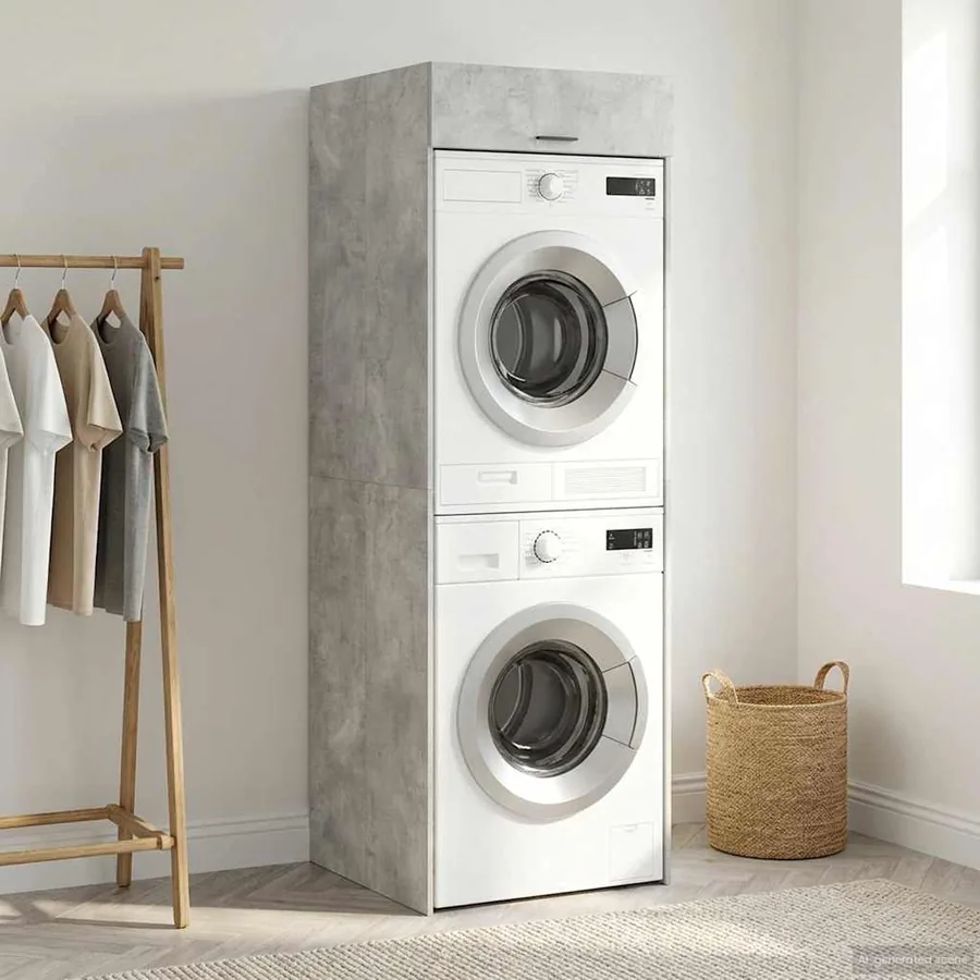 Armoire pour machine à laver Béton 67,5 x 68 x 200 cm