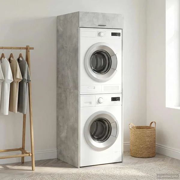 Armoire pour machine à laver Béton 67,5 x 68 x 200 cm