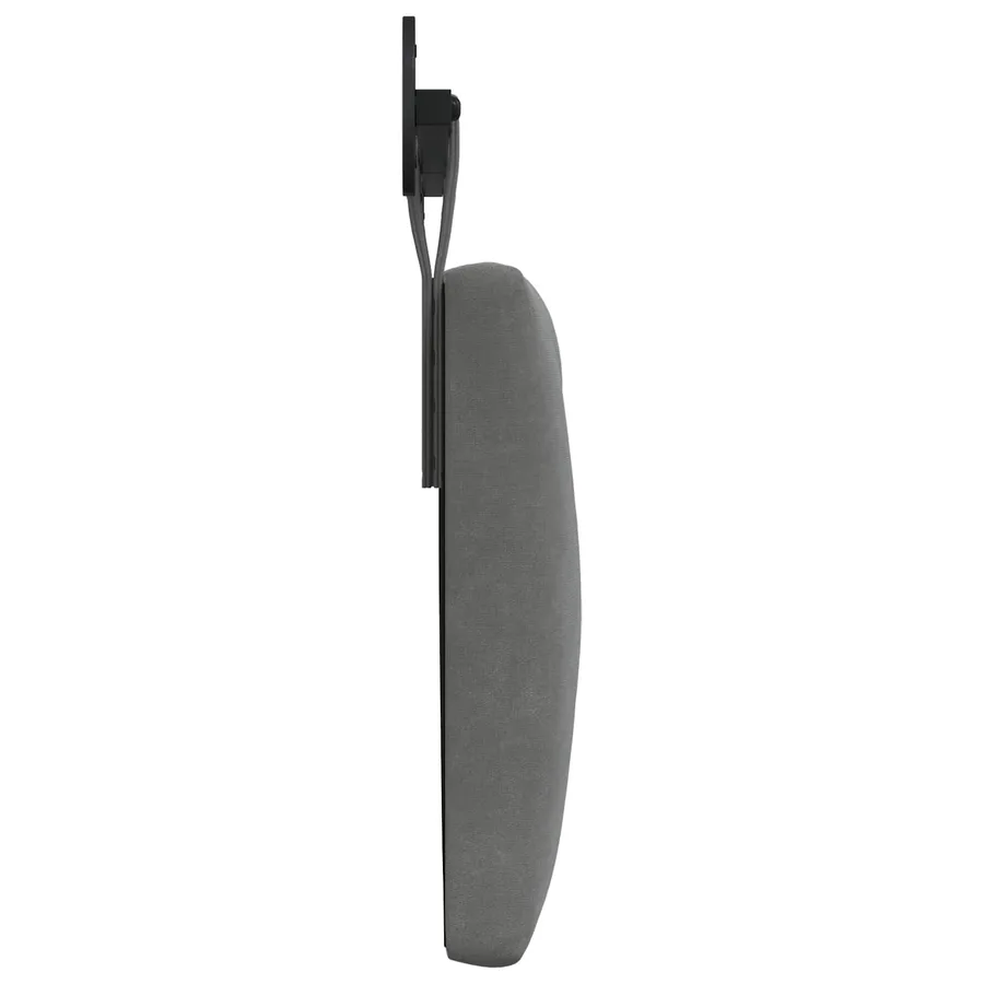 Tête de lit suspendue Avec lumière LED Gris foncé Velours - 6