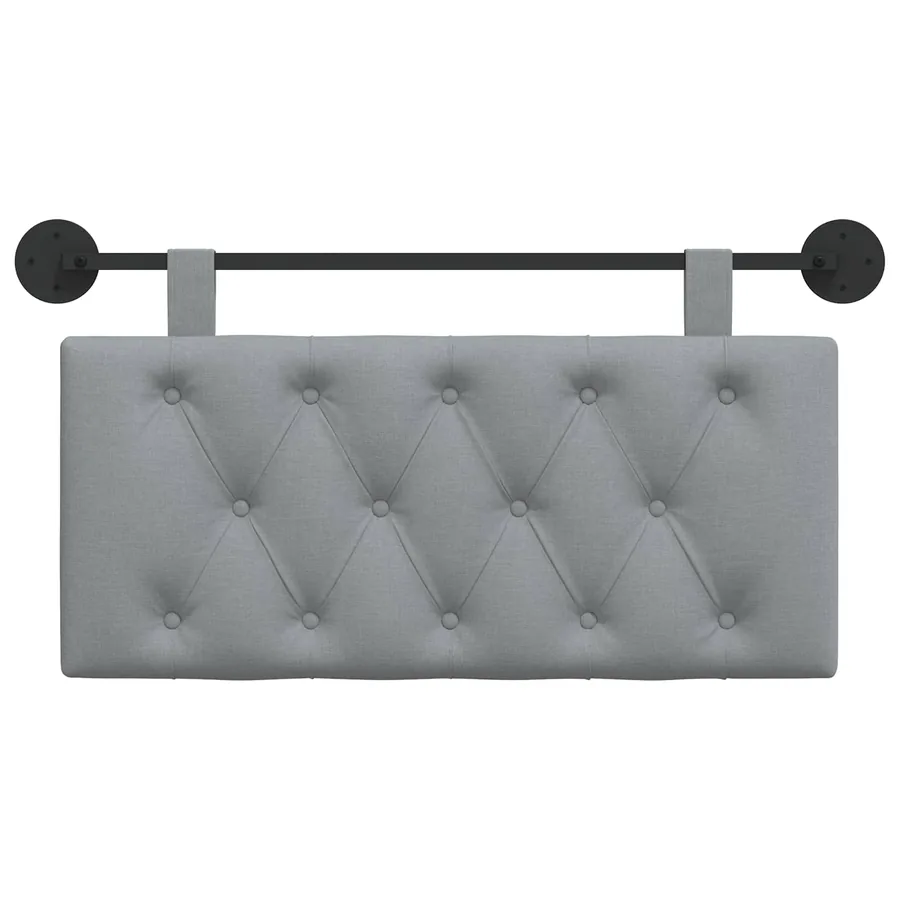 Tête de lit suspendue Gris clair Tissu - 5