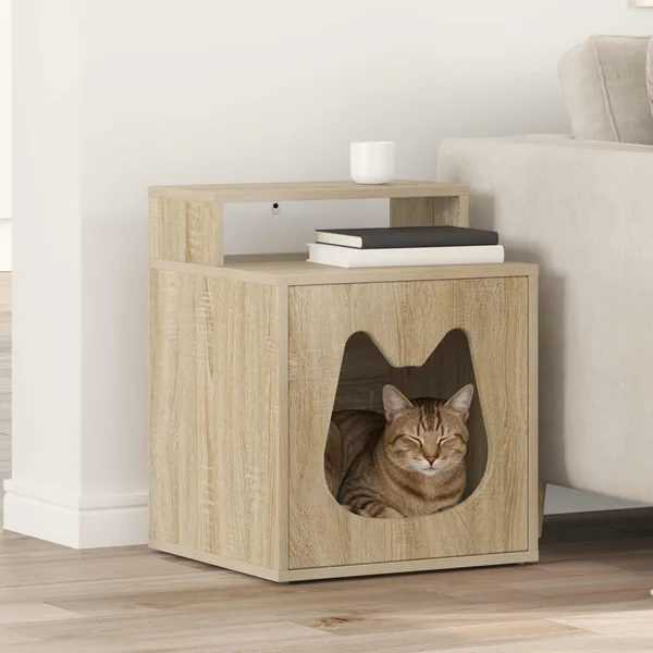Maison pour chat Sonoma 42,5 x 40 x 53,5 cm Bois d'ingénierie
