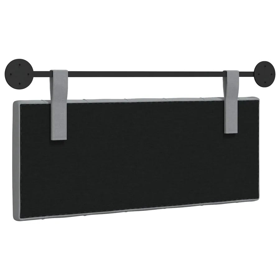 Tête de lit suspendue Gris clair Tissu - 7