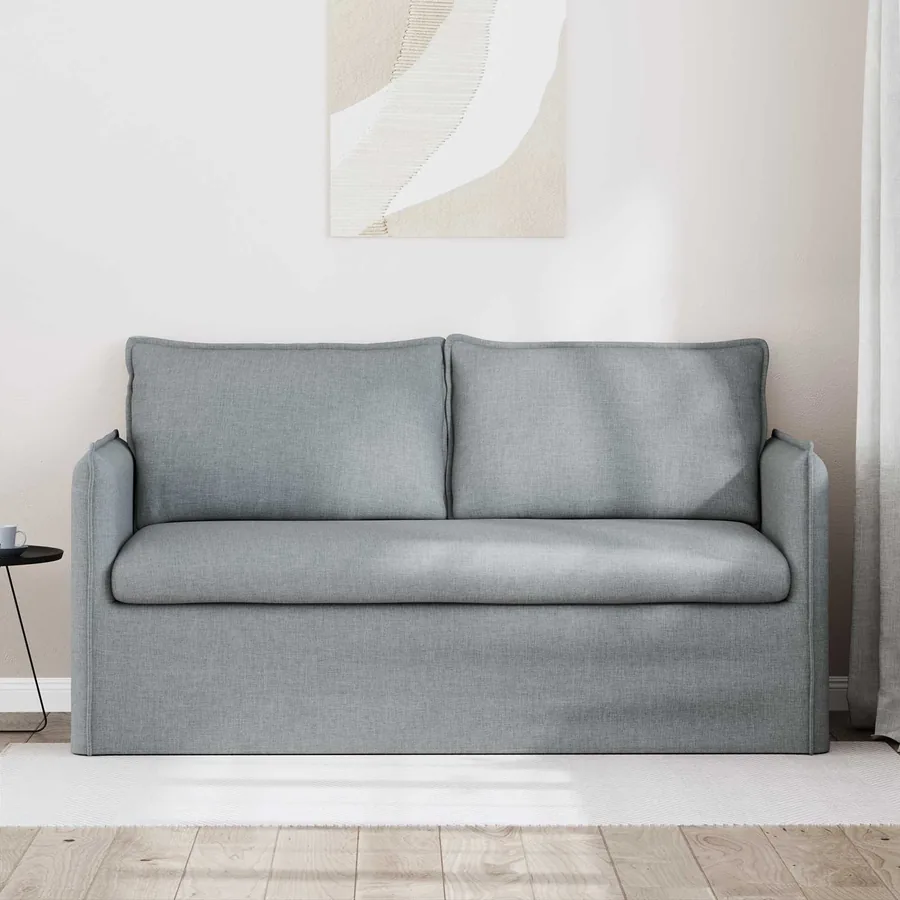 Canapé Gris clair 156 x 82 x 85 cm tissu - 3