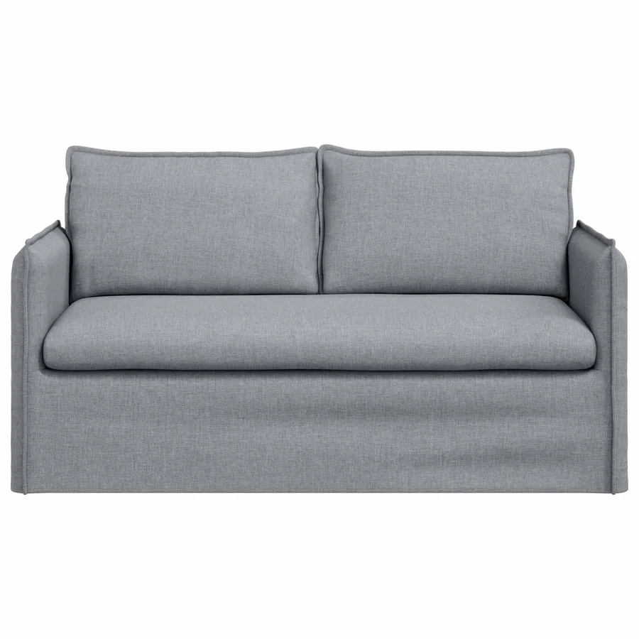 Canapé Gris clair 156 x 82 x 85 cm tissu - 4