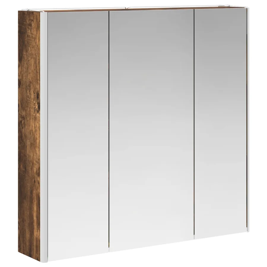 Armoire Miroir de Salle de Bain Chêne fumé 73.5 x 15.5 x 70 cm - 5