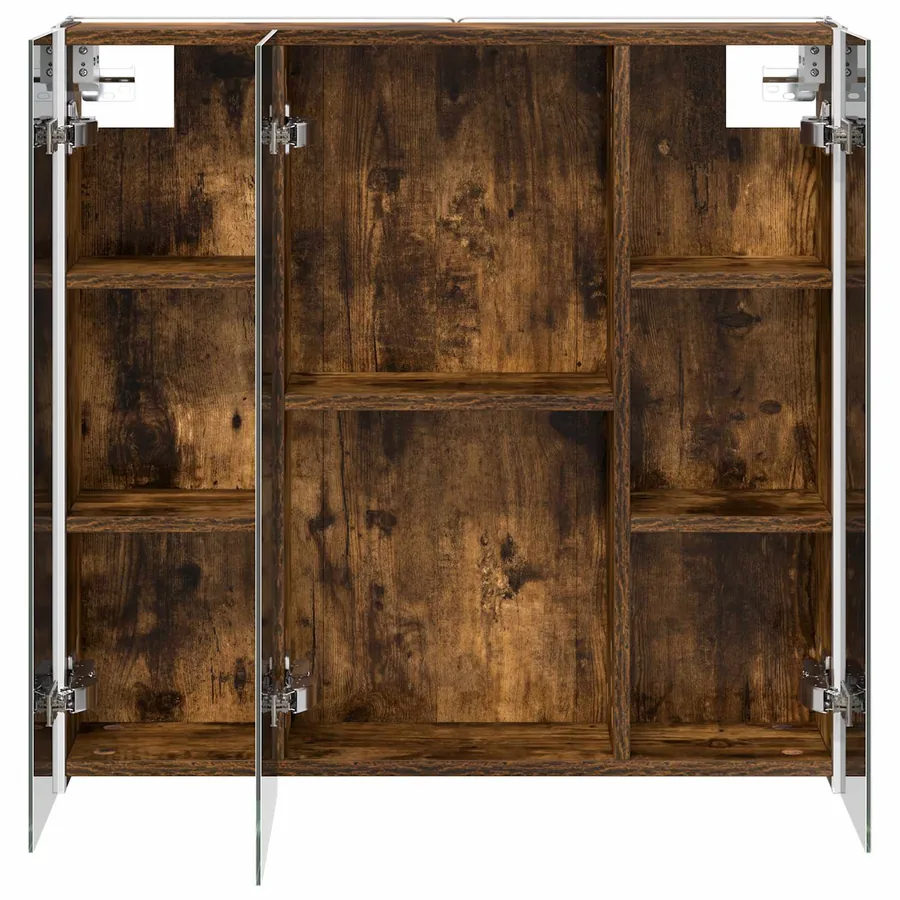 Armoire Miroir de Salle de Bain Chêne fumé 73.5 x 15.5 x 70 cm - 7