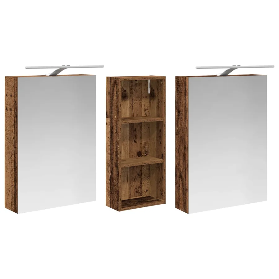 Ensemble de Meubles de Salle de Bain 3 pcs 130 x 14,5 x 70 cm - 5