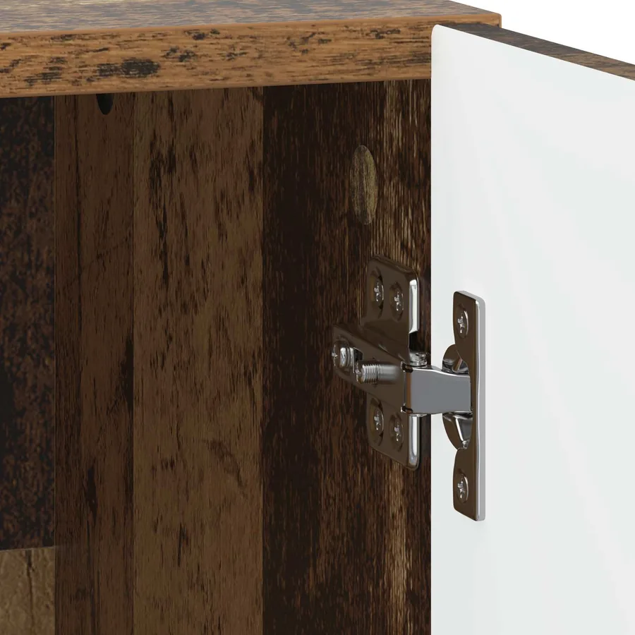 Cabinet de chevet Bois ancien 43 x 34,5 x 50 cm - 9