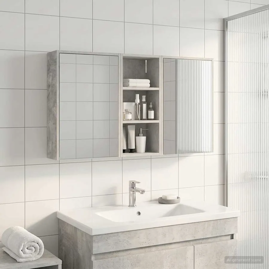 Ensemble de Meubles de Salle de Bain 3 pcs 116 x 16 x 62,5 cm - 4