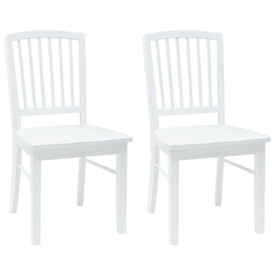 Chaises de salle à manger 2 pcs Blanc 50 x 52,5 x 91 cm - 2
