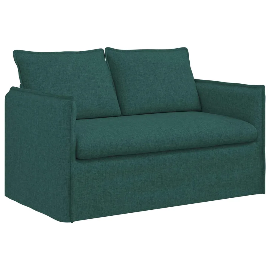 Ensemble de Canapés 2 pcs Vert foncé 136 x 82 x 85 cm Tissu - 5