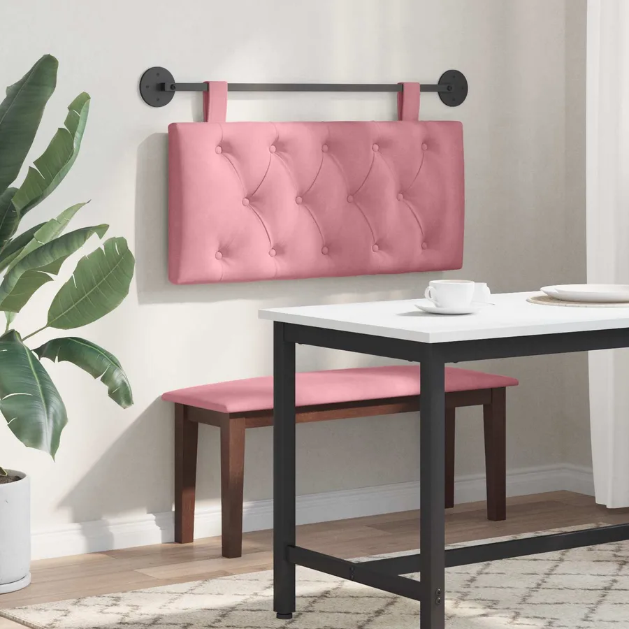 Tête de lit suspendue Rose Velours - 4