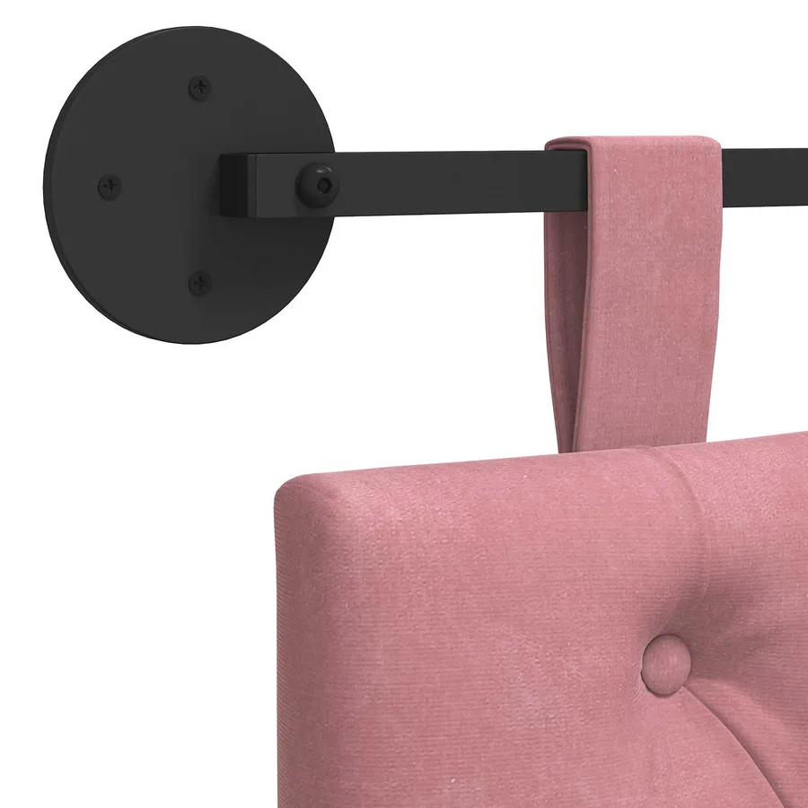 Tête de lit suspendue Rose Velours - 9