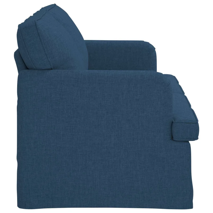 Canapé Bleu 162 x 80 x 85 cm tissu - 5