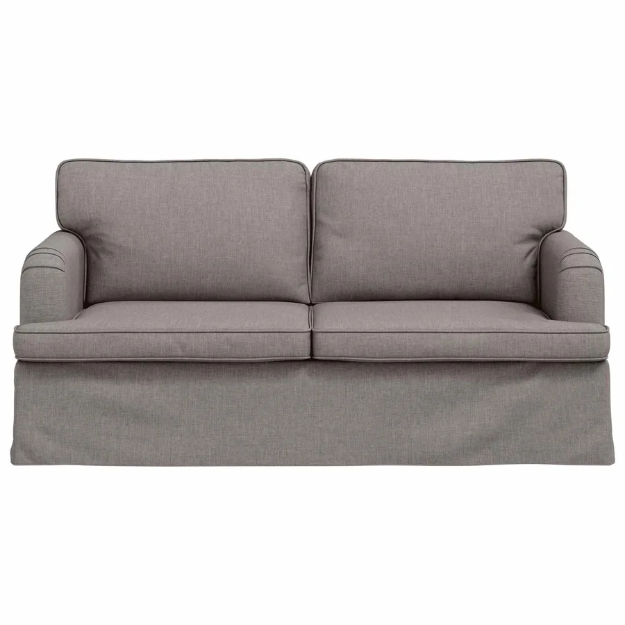 Canapé Taupe 162 x 80 x 85 cm tissu - 4