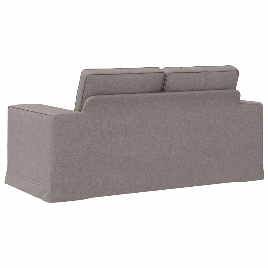 Canapé Taupe 162 x 80 x 85 cm tissu - 6