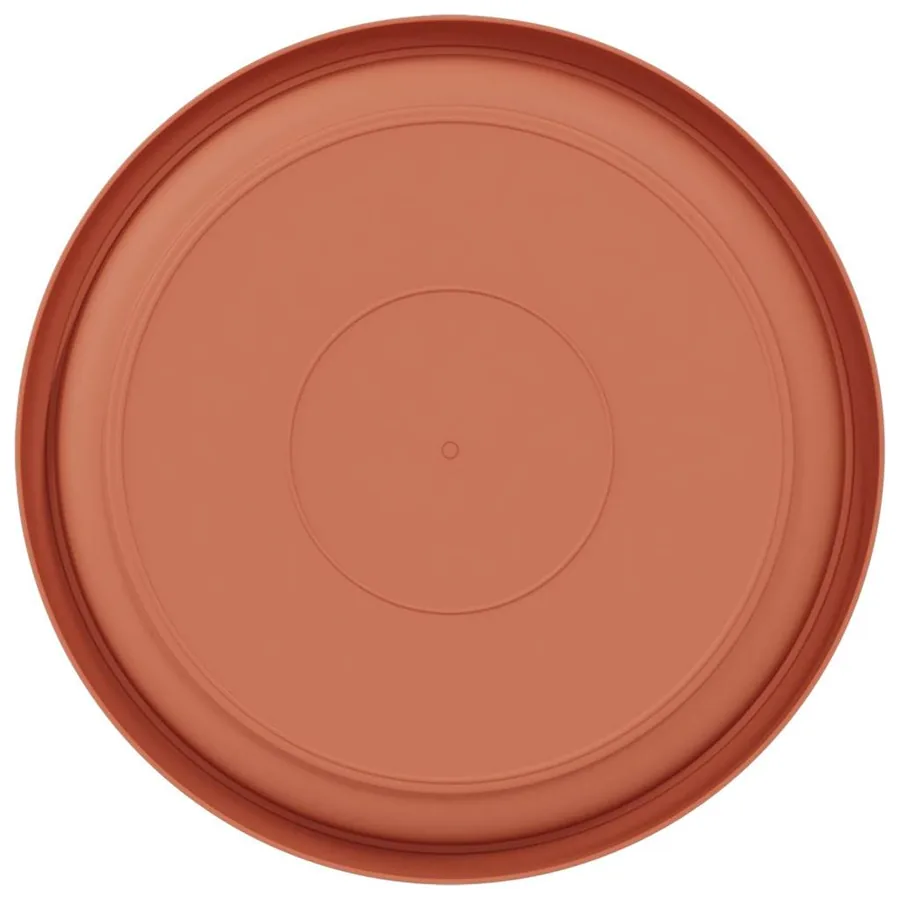 Plateau à fleurs rond 6 pcs Rouge brique Ø 21,5 x 2,5 cm - 6