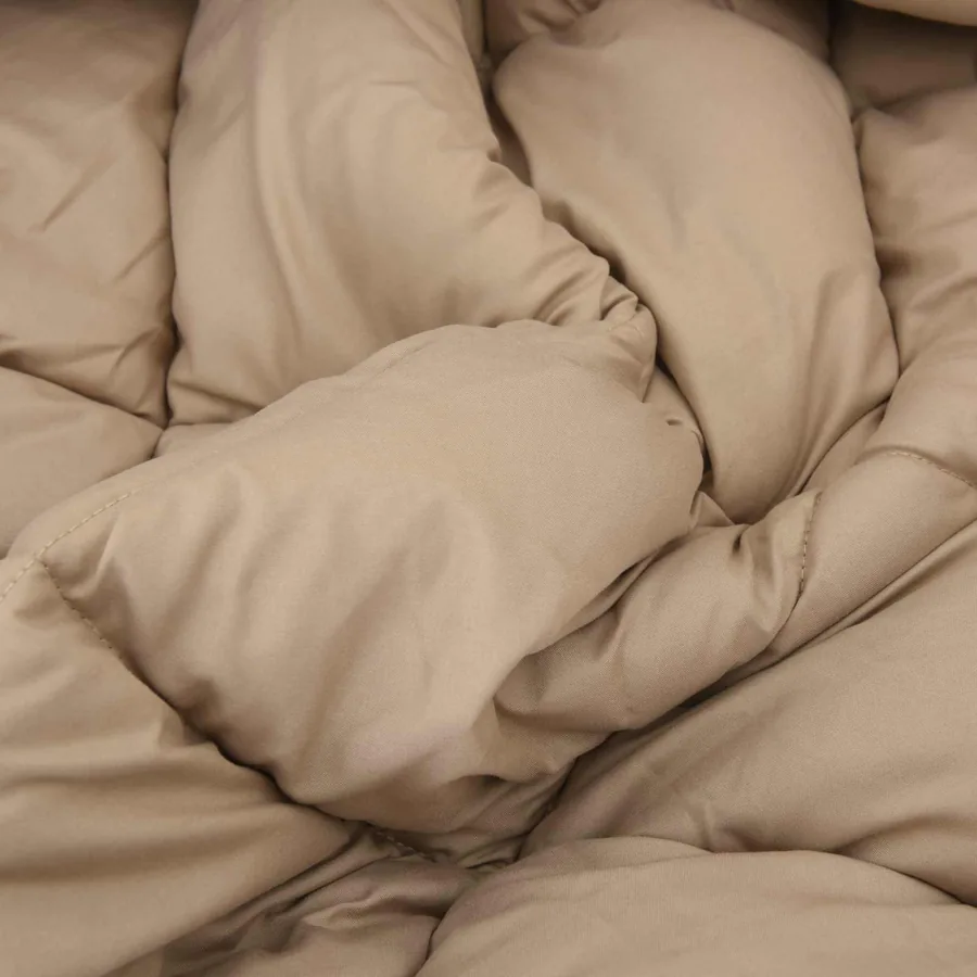 Duvet d'hiver Taupe 220 x 260 cm Microfibre - 6