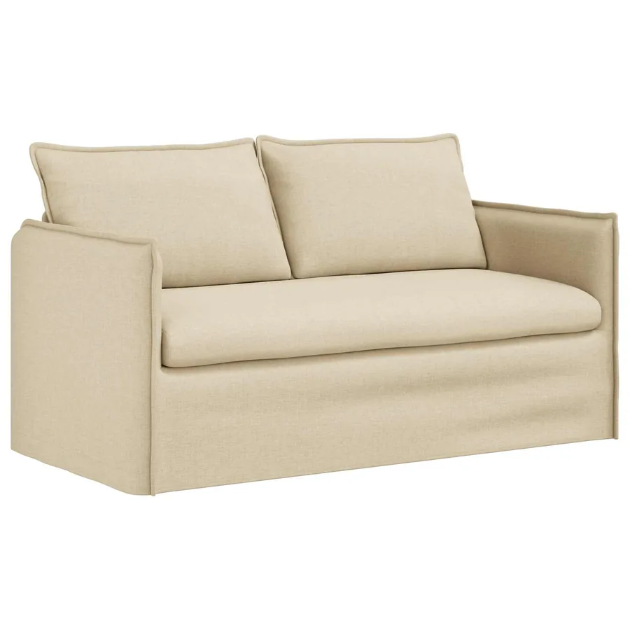 Ensemble de Canapés 2 pcs Crème 156 x 82 x 85 cm Tissu - 5