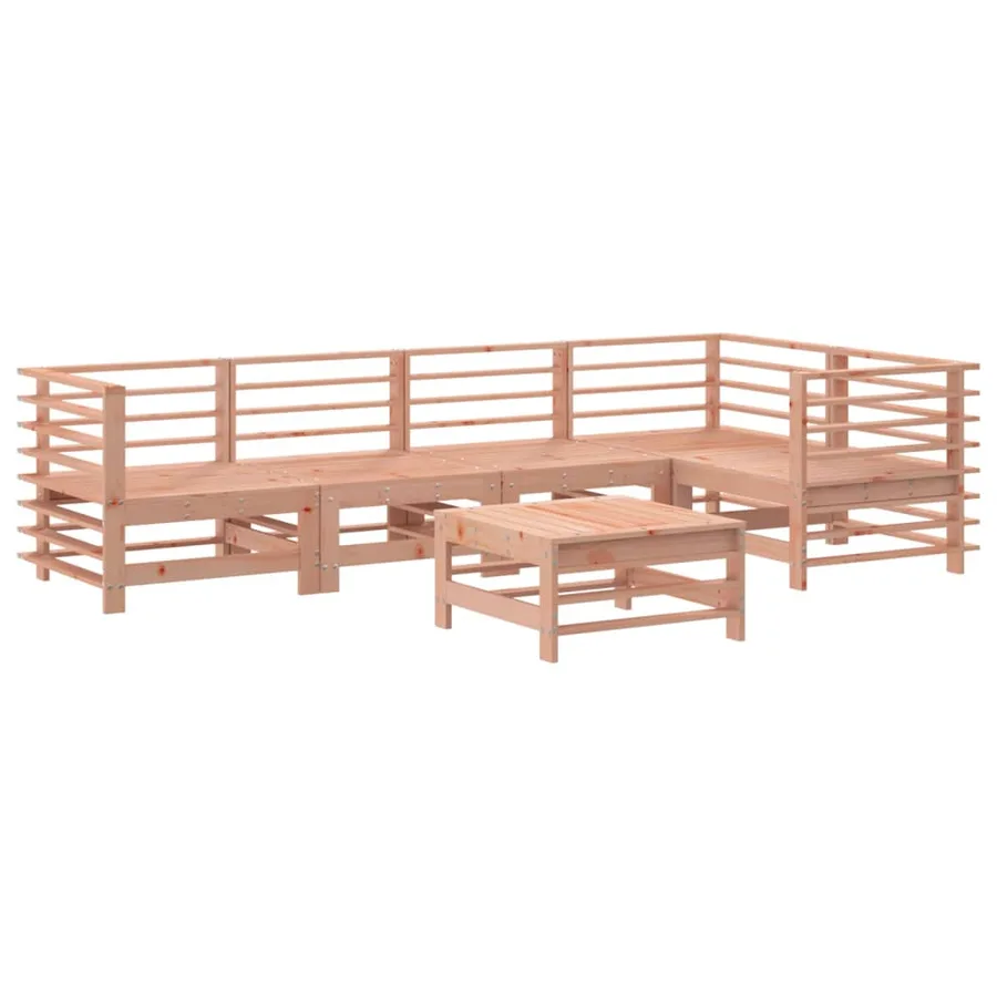 Salon de jardin 6 pcs bois massif douglas - 2