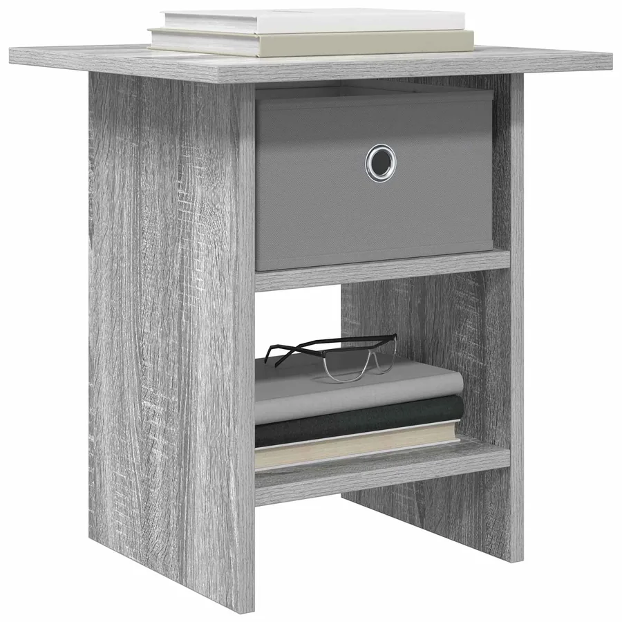 Table de chevet Gris Sonoma 41 x 40 x 45 cm Bois d'ingénierie - 3