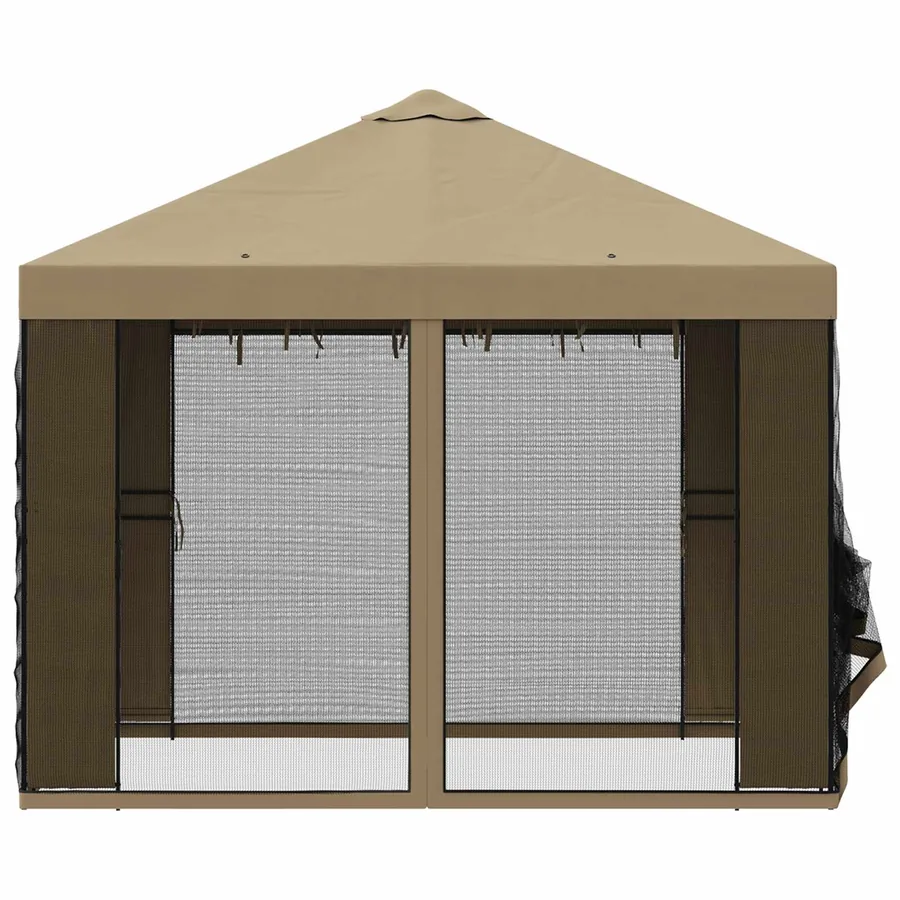 Abri de jardin avec parois 3 x 3 m Beige Polyester et Acier - 6