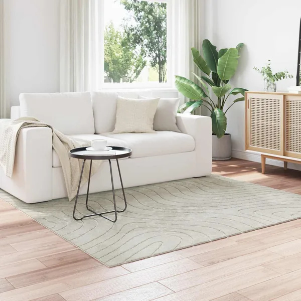 Tapis de surface Carré PALMERAS Vert 120 x 120 cm Polyester