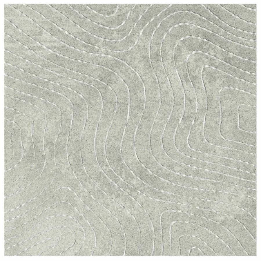Tapis de surface Carré PALMERAS Vert 120 x 120 cm Polyester - 2