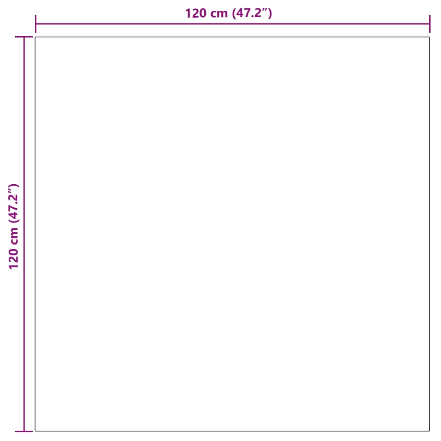 Tapis de surface Carré PALMERAS Vert 120 x 120 cm Polyester - 8