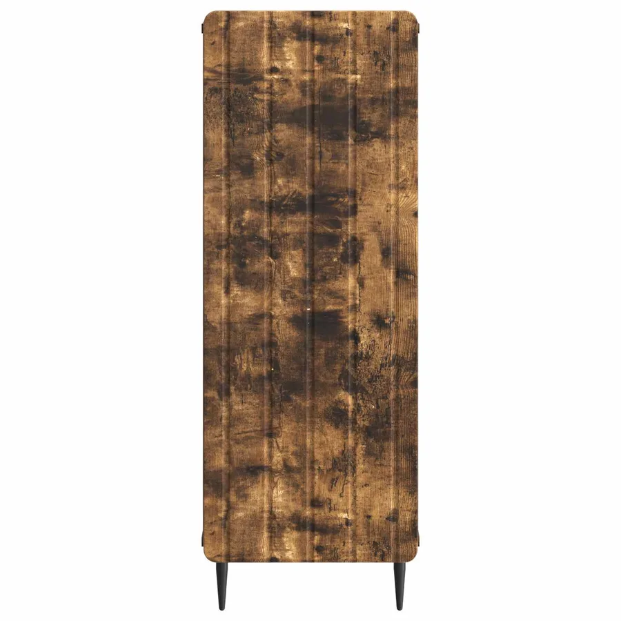 Buffet Chêne fumé 34,5 x 33 x 92 cm Bois d'ingénierie - 6