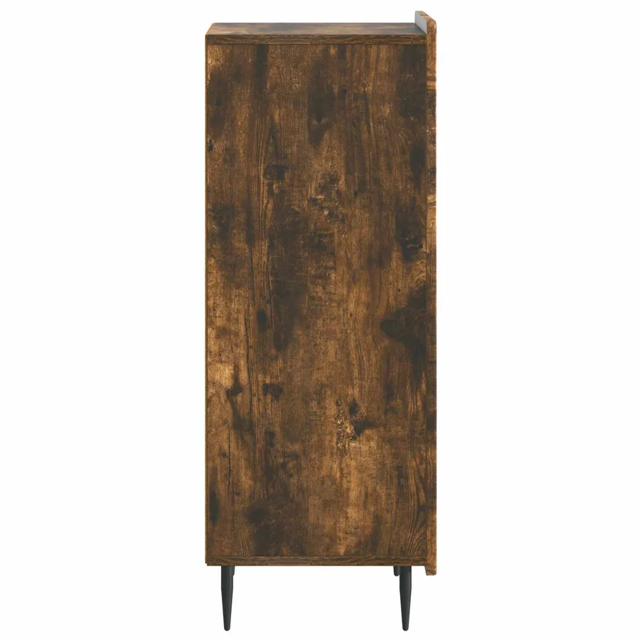Buffet Chêne fumé 34,5 x 33 x 92 cm Bois d'ingénierie - 7