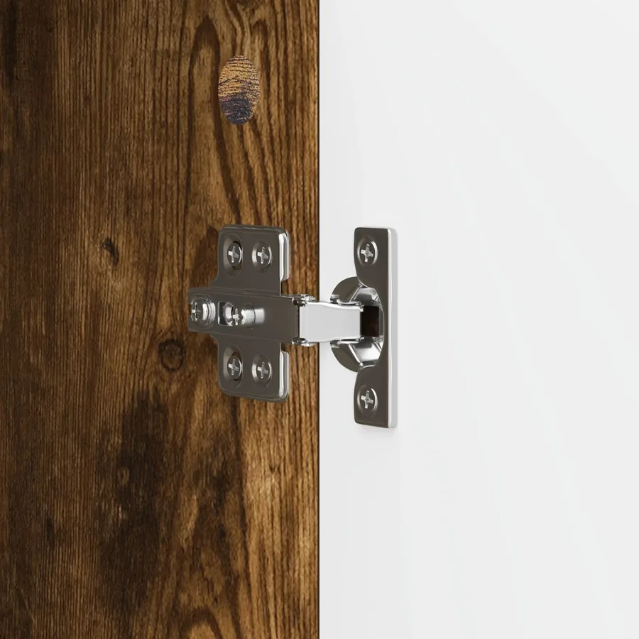 Buffet Chêne fumé 34,5 x 33 x 92 cm Bois d'ingénierie - 9